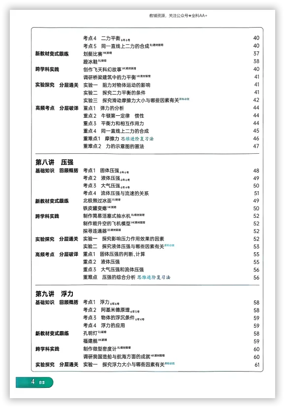【2026】《初中物理•鼎成中考通-分层学案》中考(人教版),超全知识点梳理、例题解析! 第6张