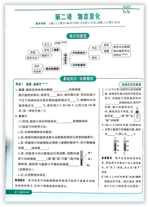 【2026】《初中物理•鼎成中考通-分层学案》中考(人教版),超全知识点梳理、例题解析! 第11张