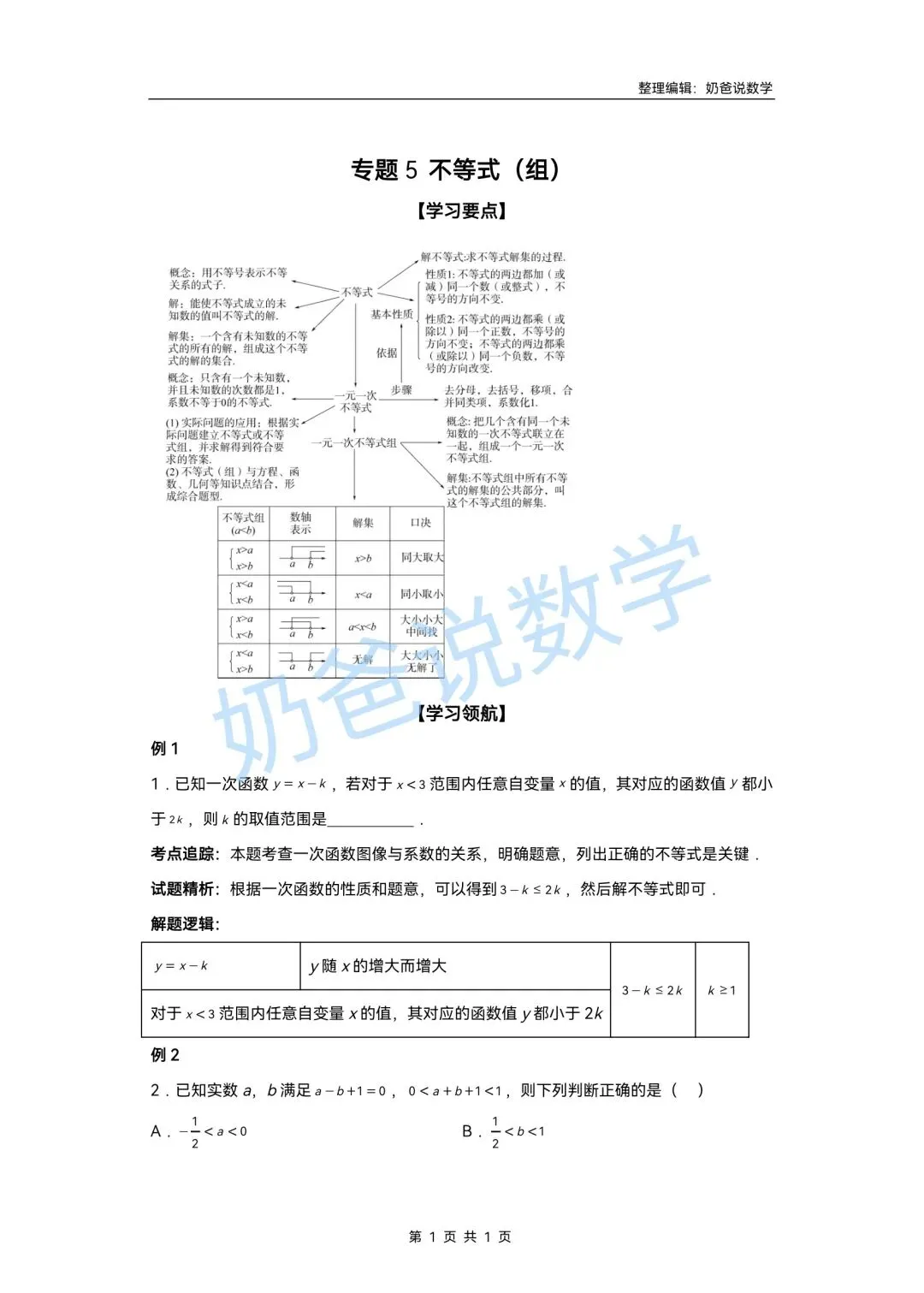 初中|2026年中考数学第一轮专题复习+模拟测试卷(含答案) 第5张