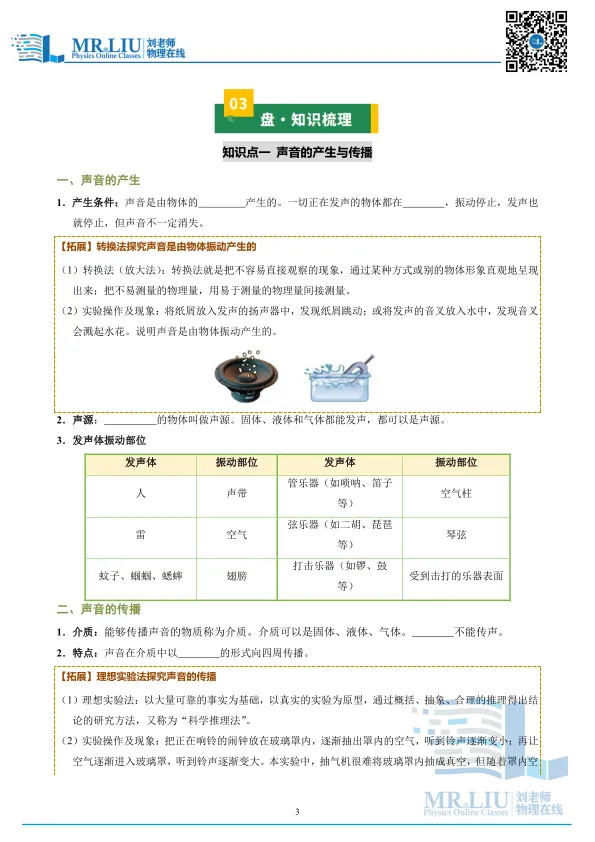 2026年中考物理一轮复习专题01+声现象(知识清单) 第3张