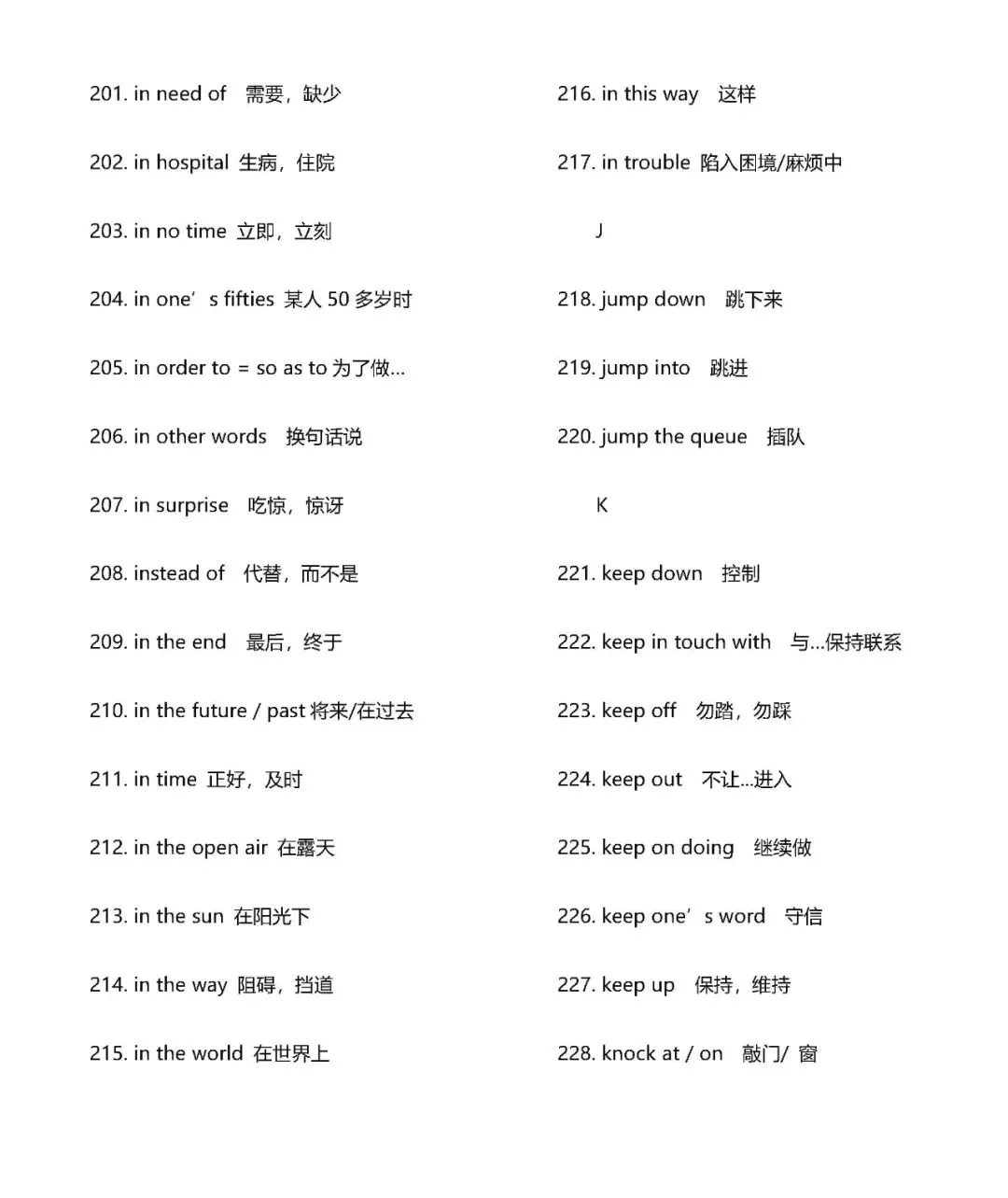 中考英语400个常用短语归纳总结 第8张