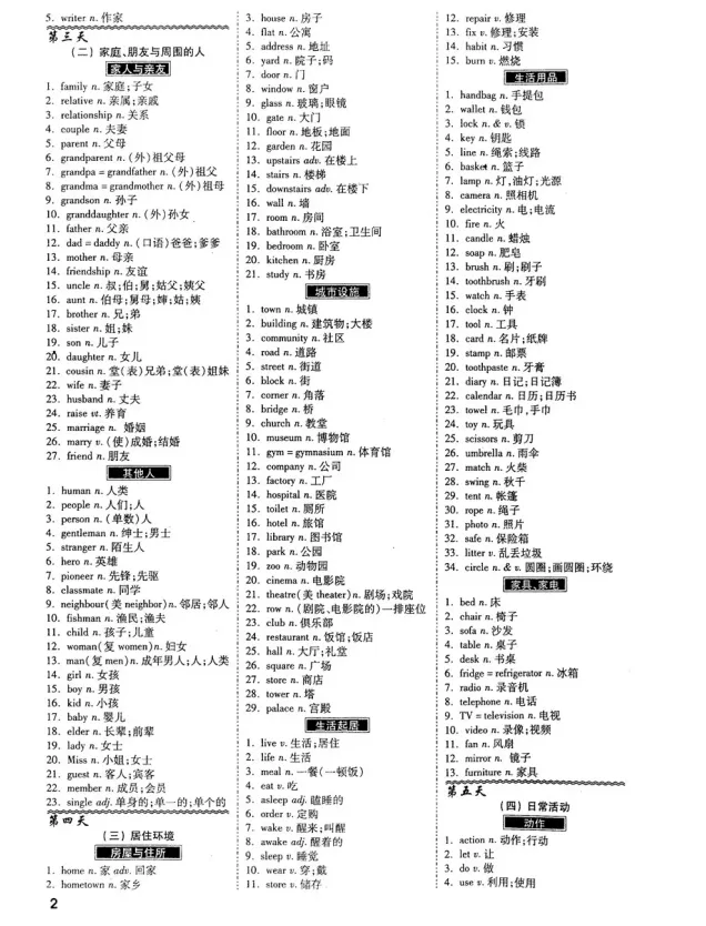 【免费资源分享】搞掂中考新大纲初中英语1600词,中英互译、默写本、音频来了! 第5张