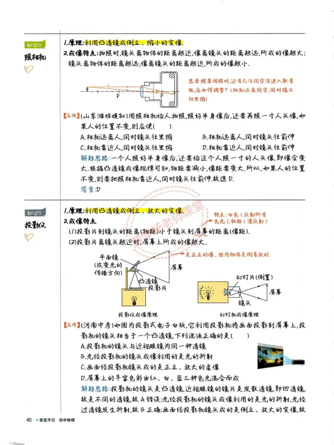 中考物理——最全物理学霸手写笔记 第38张