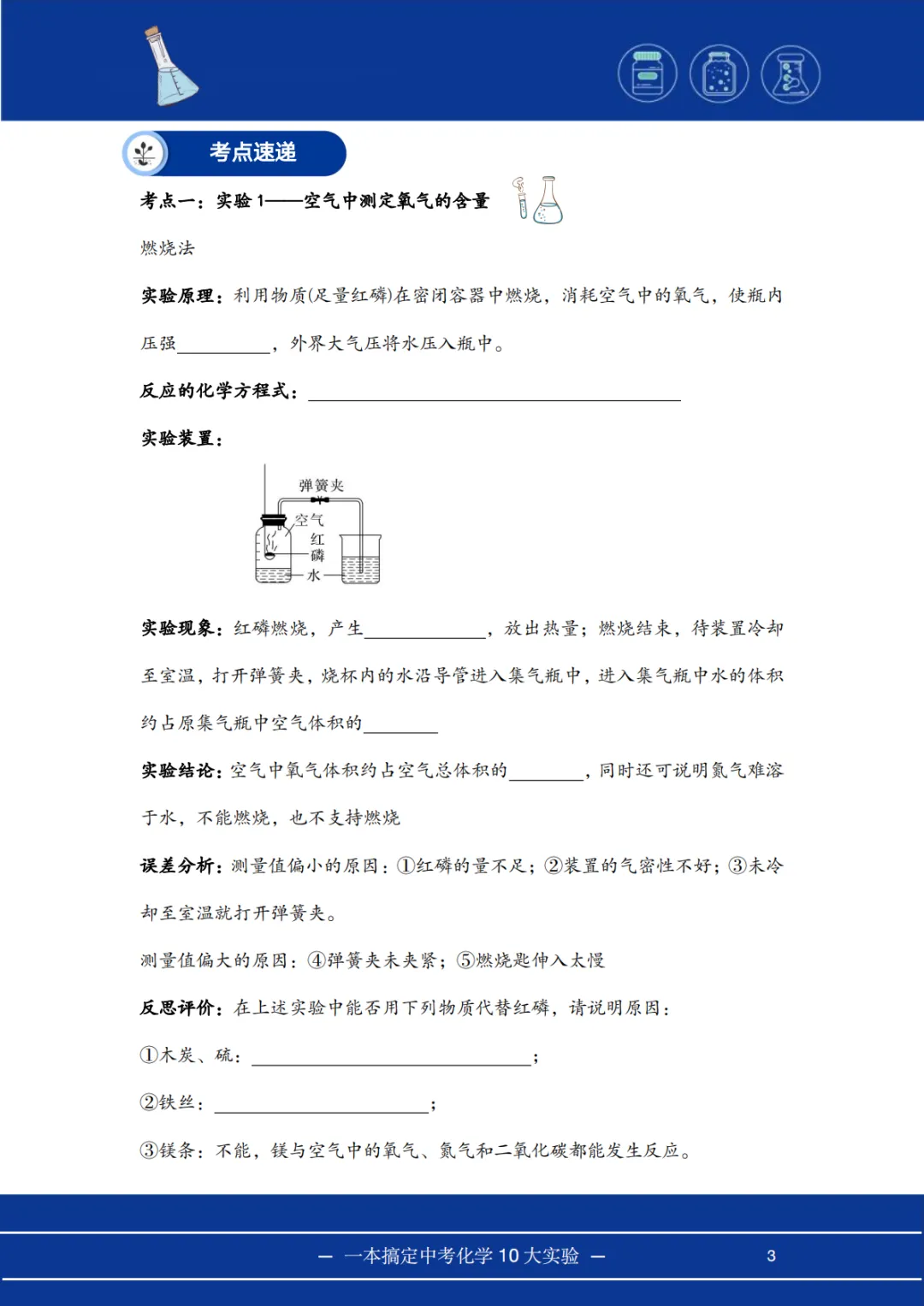 2026上海中考化学提分!10大核心实验一本搞定,不丢1分!-第4张图片-四季读书网