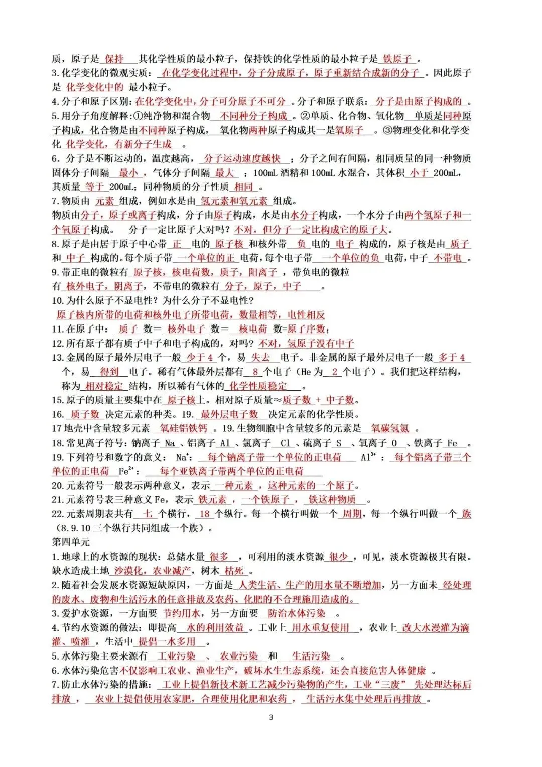 中考化学复习提纲 第4张