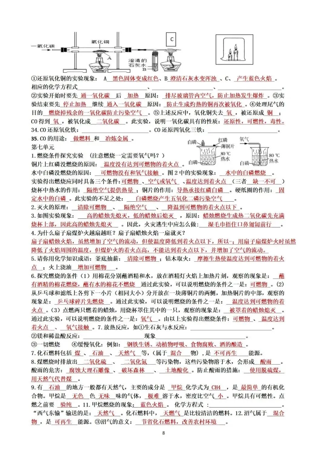中考化学复习提纲 第9张