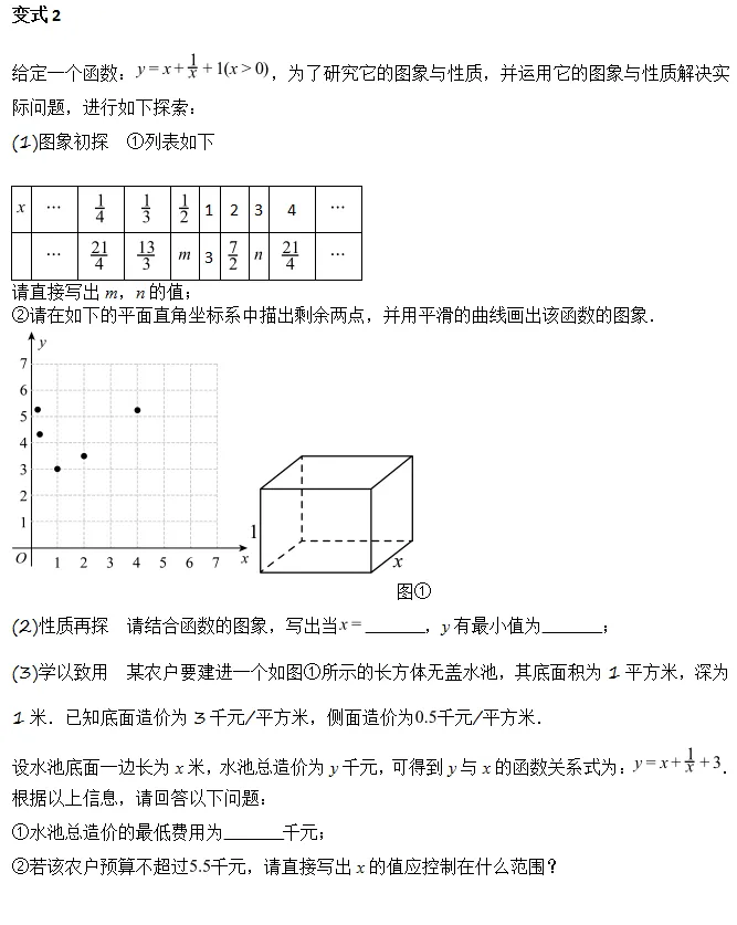 中考函数探究||从建模到应用的函数解题思路与变式题组(一):组合函数类 第7张 中考函数探究||从建模到应用的函数解题思路与变式题组(一):组合函数类 第7张
