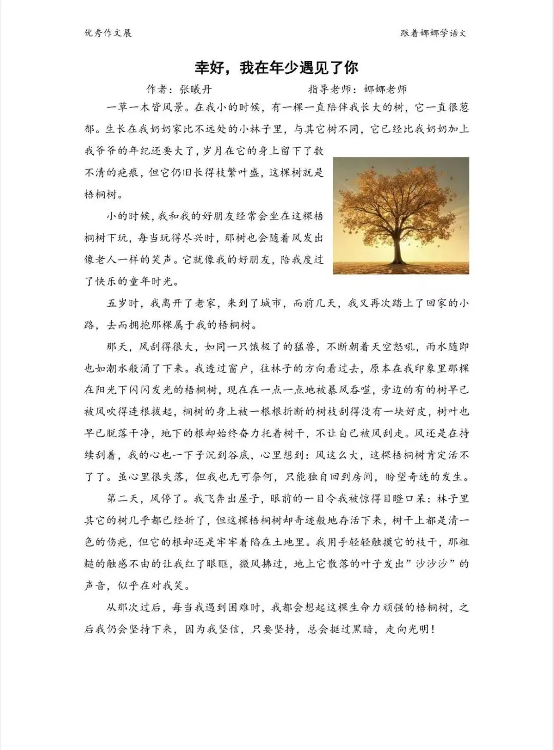 中考系列—美景体(托物言志)美文欣赏 第4张