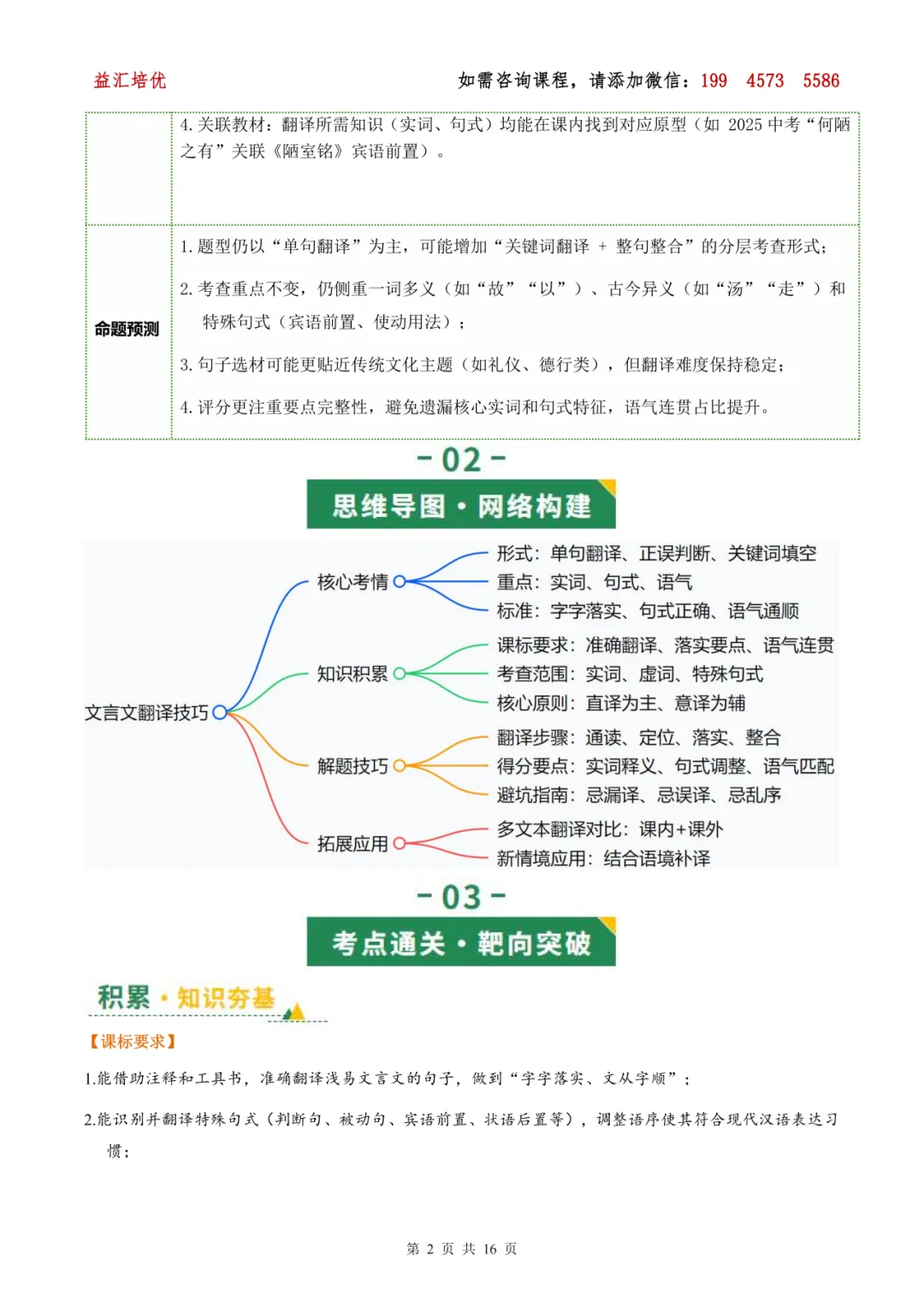 中考语文复习-第06讲 文言文翻译技巧(复习讲义) 第10张