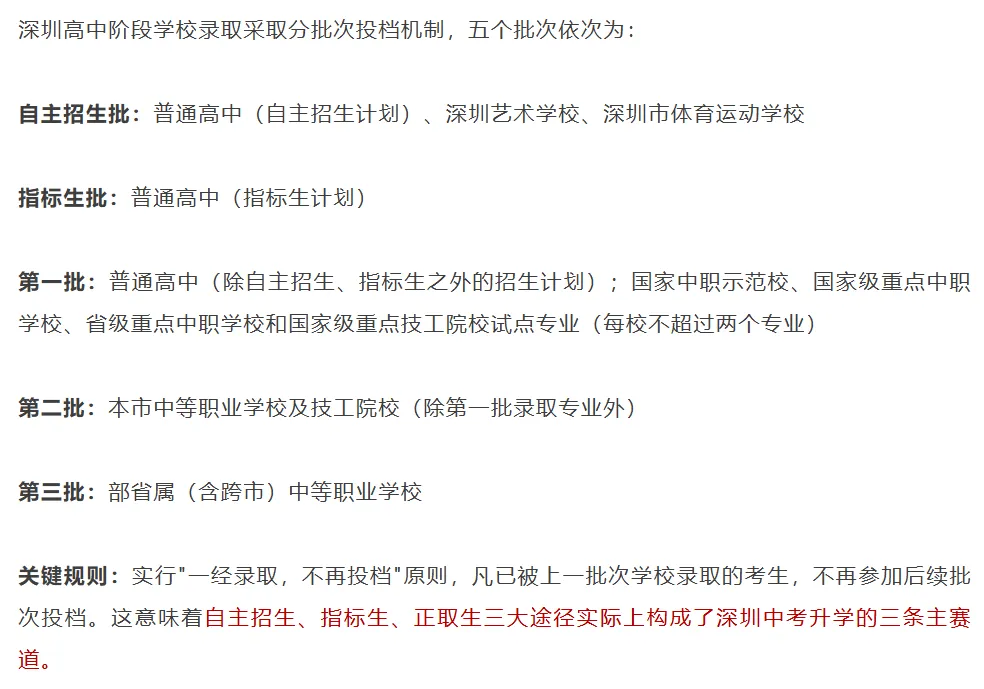 深圳中考多元化升学路径总攻略!孩子成绩不理想?家长需要提前知道这些!建议收藏! 第1张