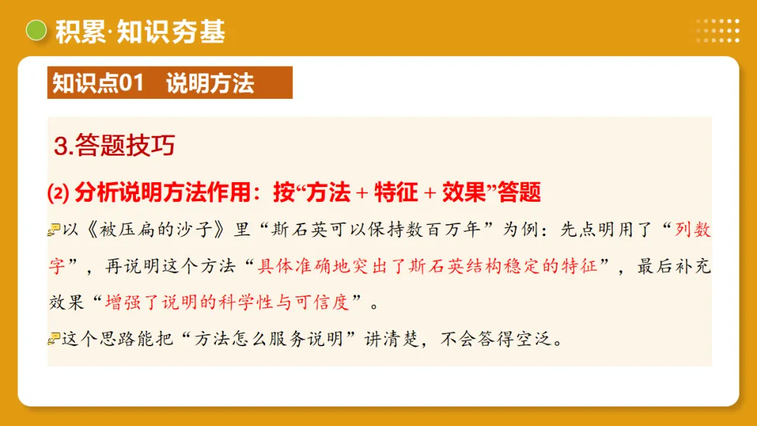 2026年中考语文复习说明文阅读第3讲《说明方法与语言》讲练测 第18张