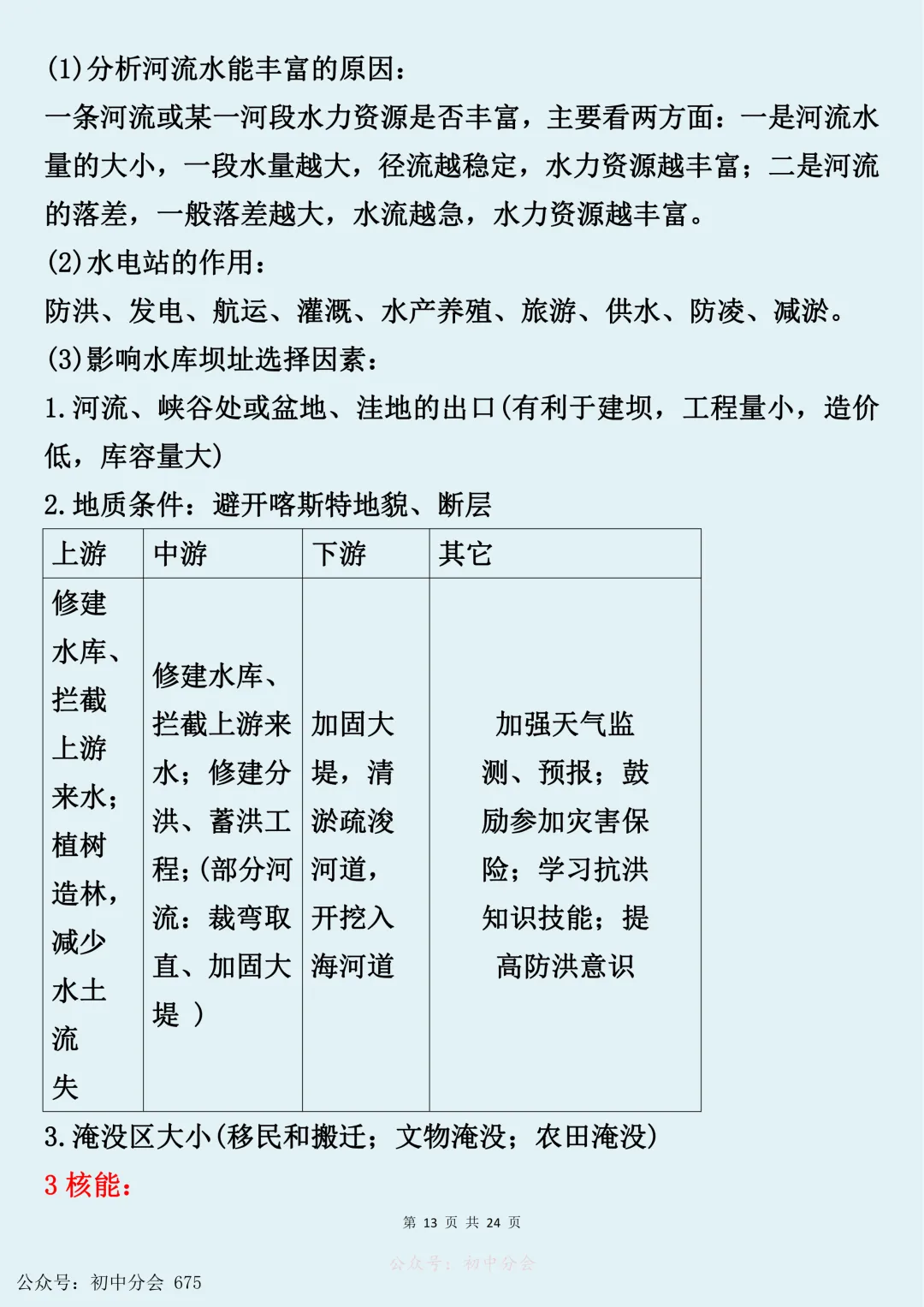 中考地理综合题万能答题模版汇总(可打印) 第14张