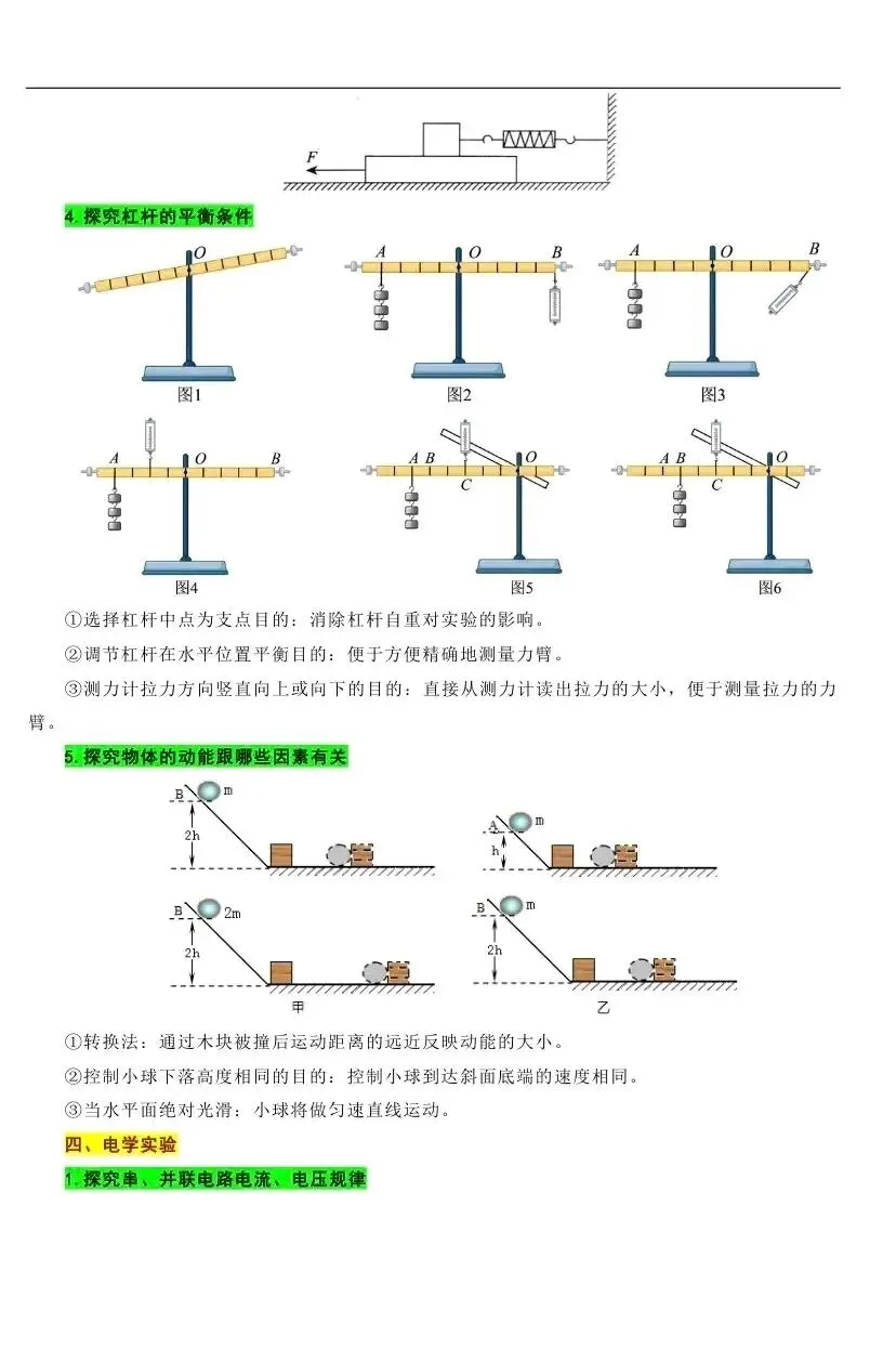 中考物理实验易错点 第4张