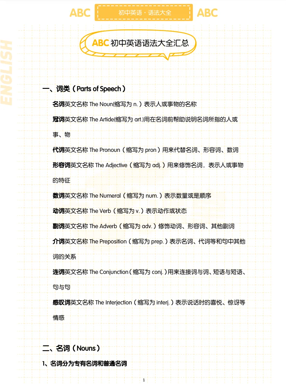 【中考】2026中考英语【核心短语+语法大全汇总+固定短搭配】可下载打印 第10张