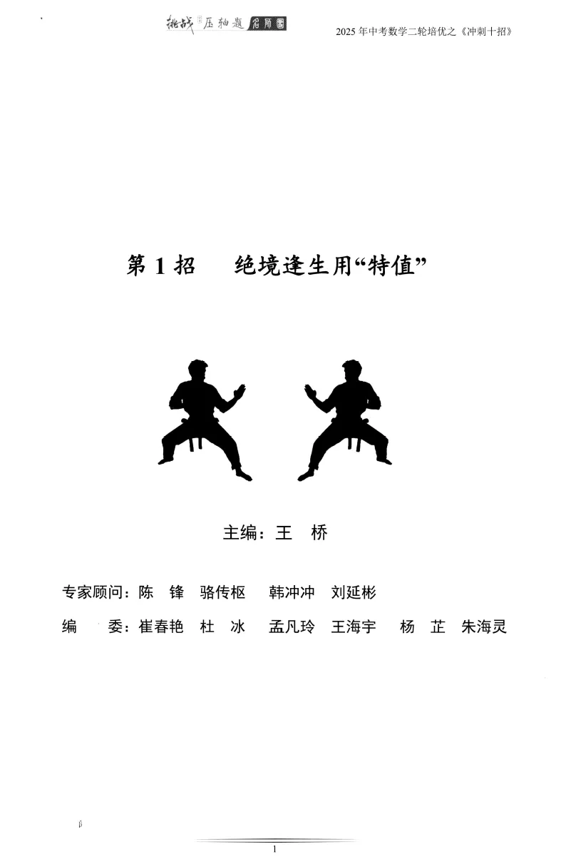 【精品资料~】2025年中考数学二轮培优-冲刺十招 第7张