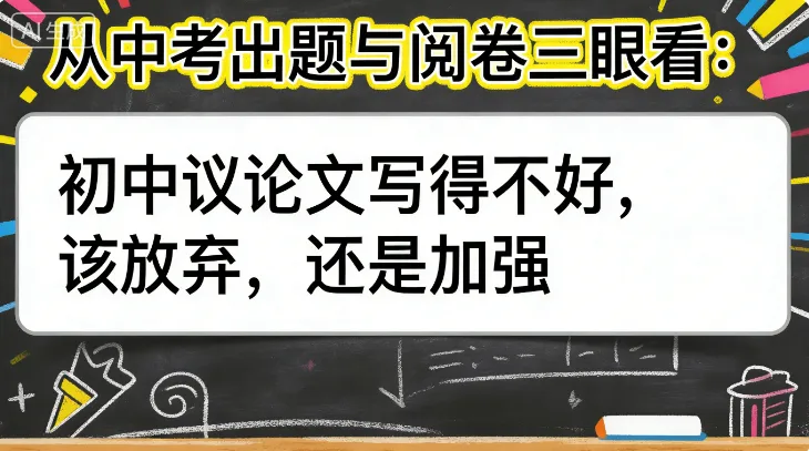 从中考出题与阅卷三眼看:初中议论文写得不好,该放弃,还是加强-第1张图片-四季读书网