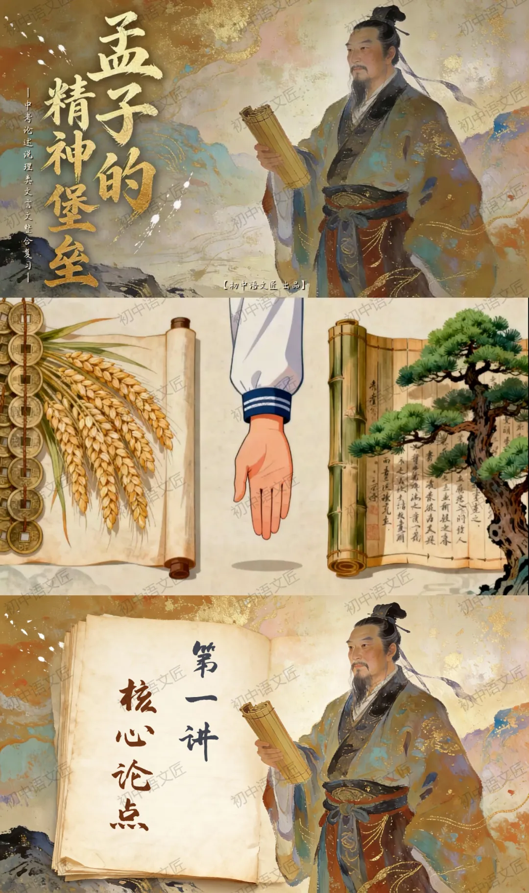 (中考文言文复习爆款)孟子的精神堡垒——《鱼我所欲也》《得道多助,失道寡助》《生于忧患,死于安乐》复习(课件+教学设计已传六阶!)-第11张图片-四季读书网