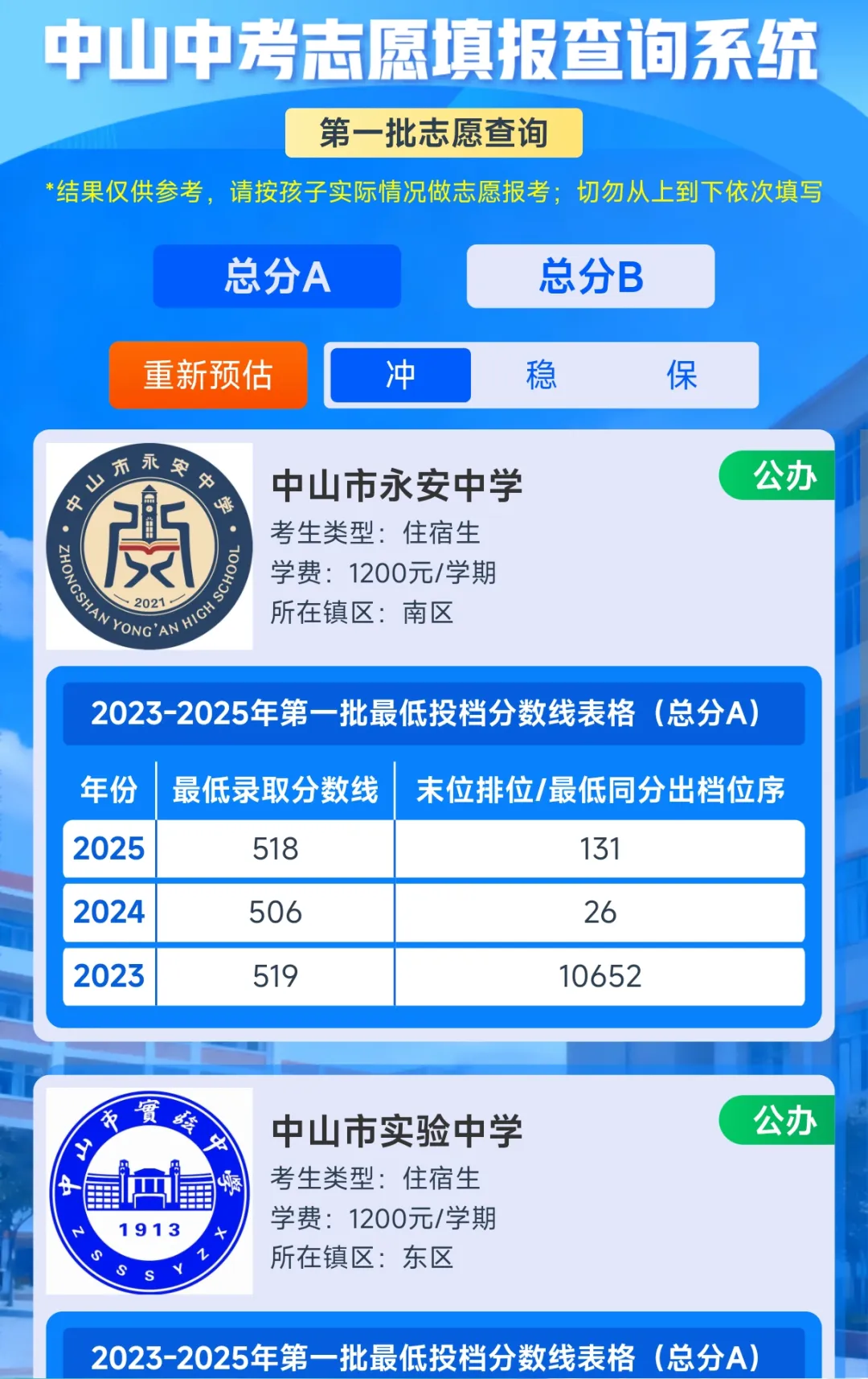 中山中考志愿填报查询系统上线!填志愿,不求人! 第6张