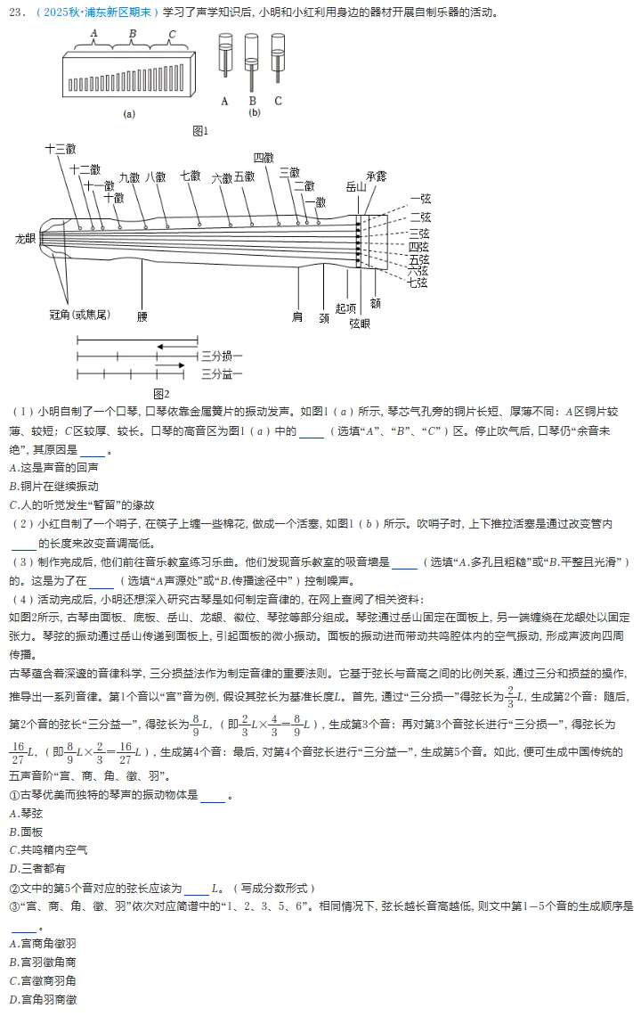 中考倒计时百天基础梳理3:声音的三要素及噪声防治 第2张 中考倒计时百天基础梳理3:声音的三要素及噪声防治 第2张