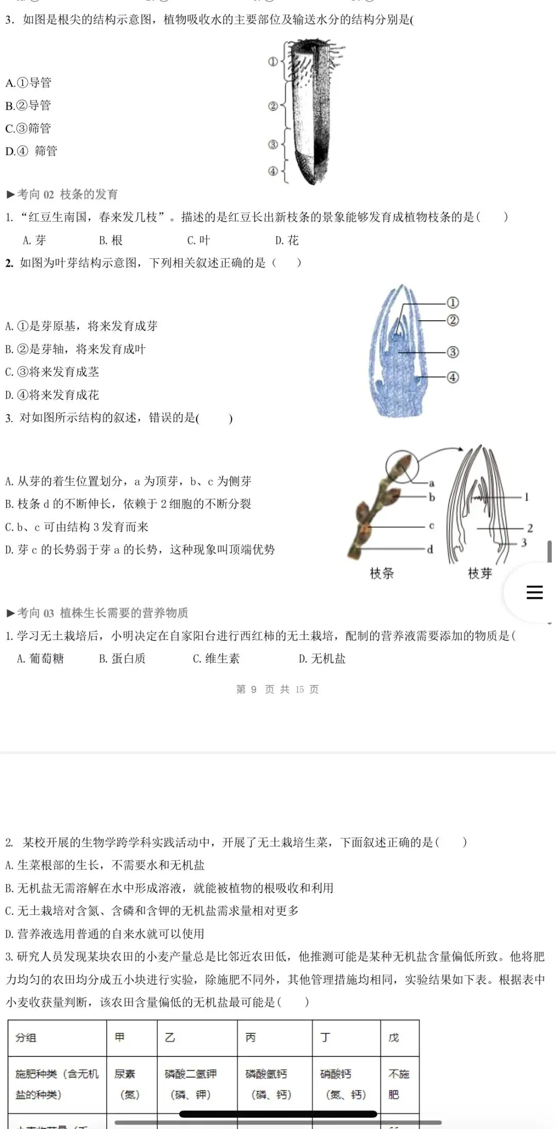 2026年中考生物:一轮复习讲义+专项训练+综合检测64个专题含答案详解(全国通用)完整word版文档可下载打印 第18张