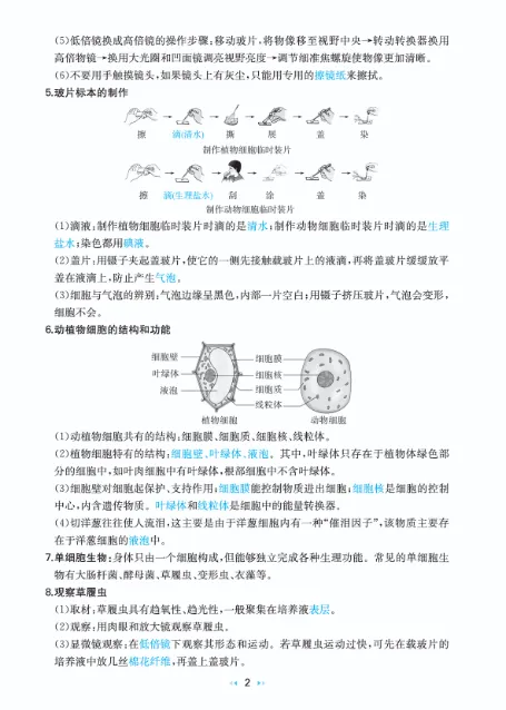 初中生物:核心知识速记手册,中考必备(可下载电子版) 第5张 初中生物:核心知识速记手册,中考必备(可下载电子版) 第5张