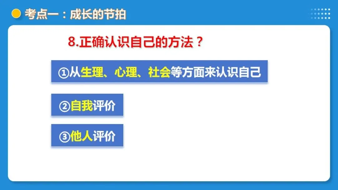 2026年中考道德与法治一轮复习 课时17 成长的节拍 青春时光(复习课件) 第22张