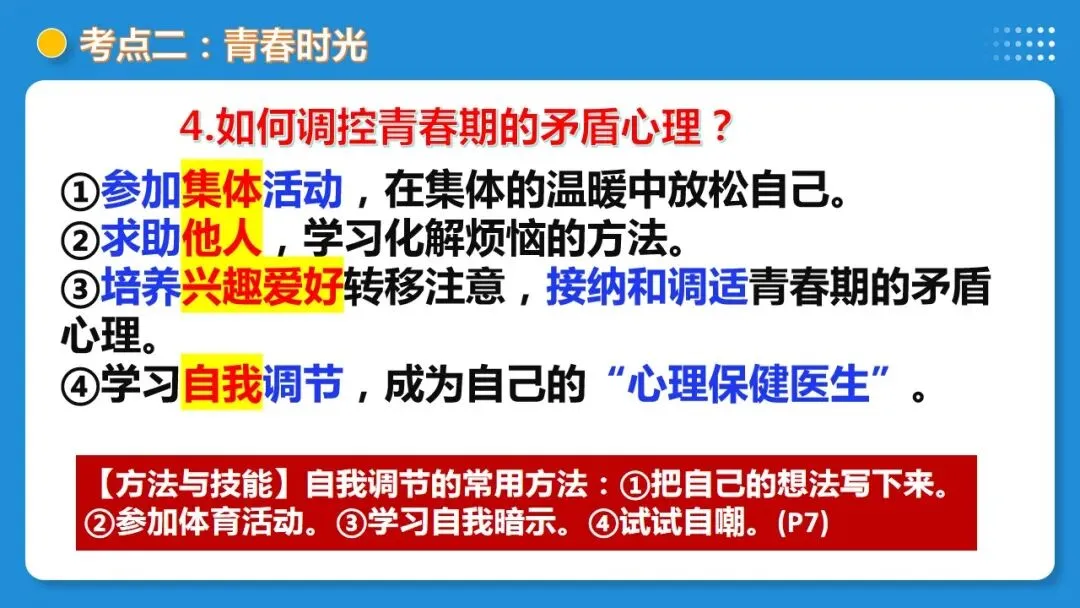 2026年中考道德与法治一轮复习 课时17 成长的节拍 青春时光(复习课件) 第31张