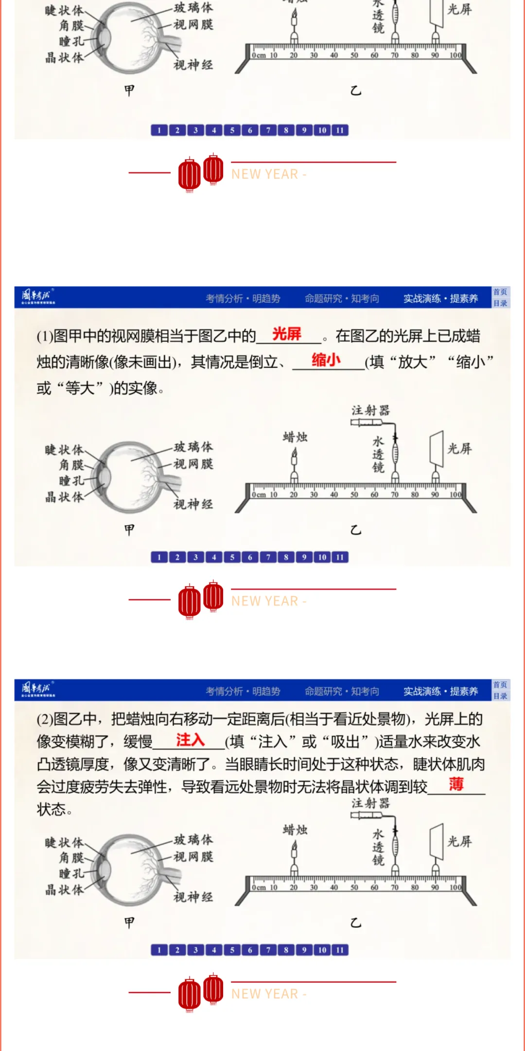 2026湖北版《解密中考• 物理》专题三 光学实验探究 第17张