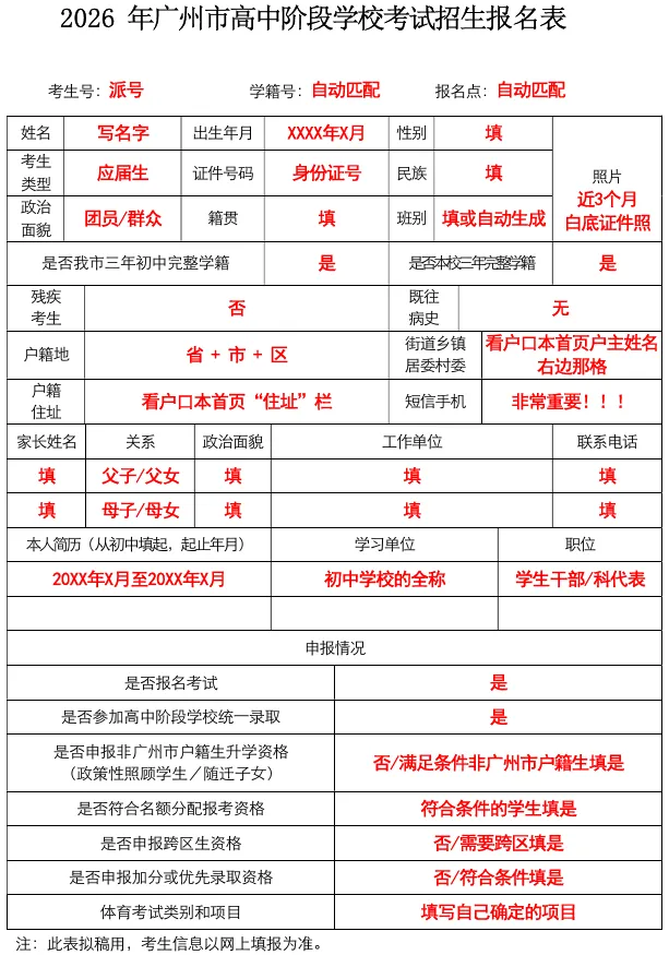 2026广州中考报名:3分钟搞定 第2张 2026广州中考报名:3分钟搞定 第2张