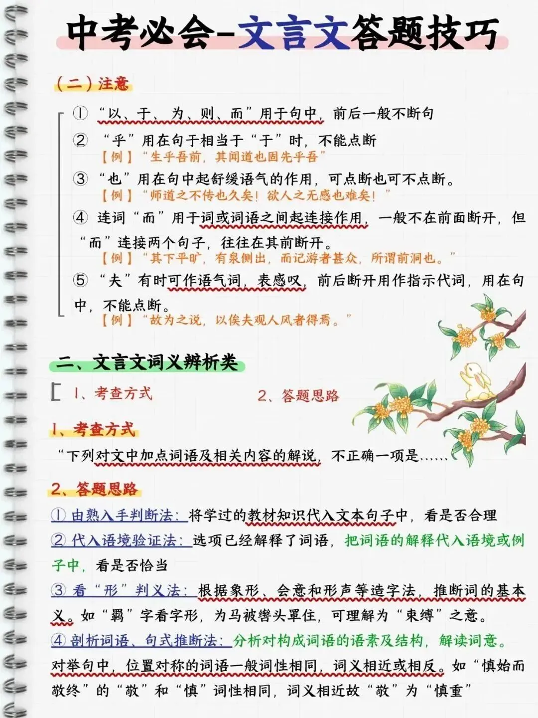 中考文言文答题技巧 第3张