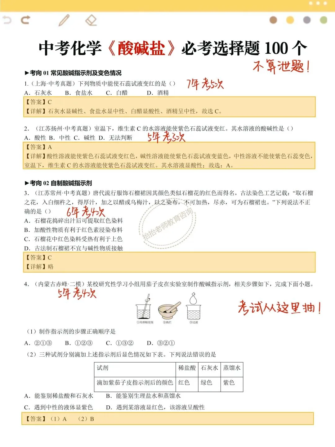 中考化学最难的酸碱盐必背重难点 第1张