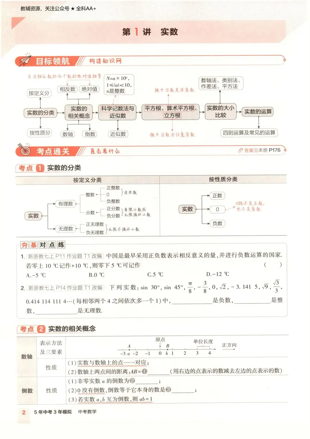 2025《初中数学•53中考总复习》浙教版 第5张