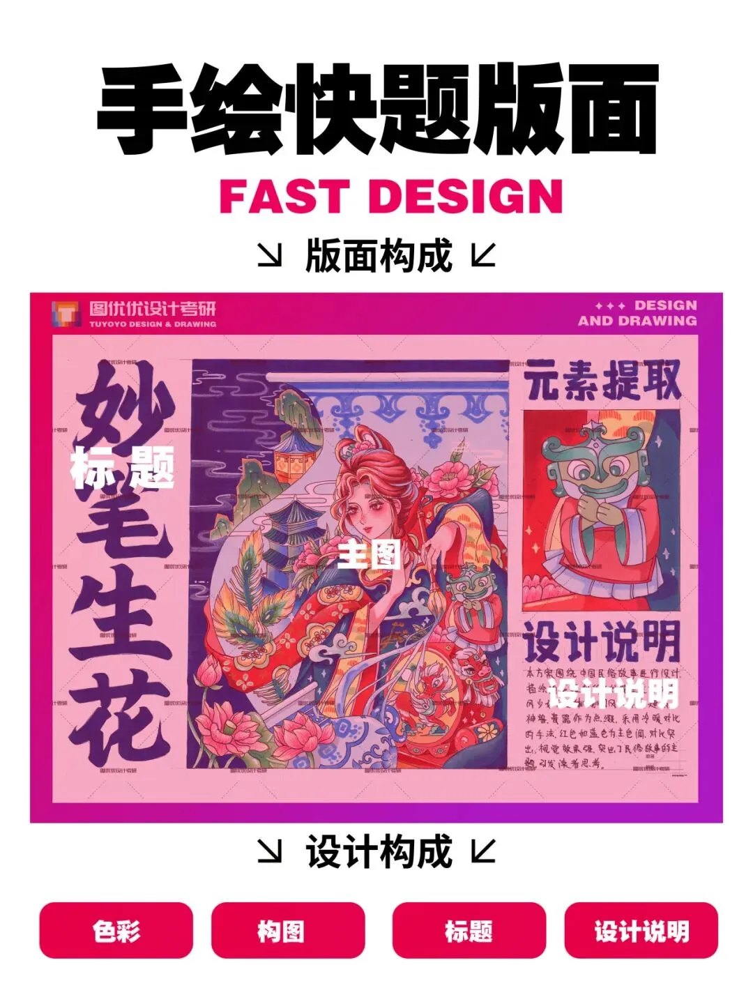 【图优优·真题解析】超详细!2026年石家庄铁道大学视觉传达手绘解析,为你点亮指路明灯,不容错过! 第30张 【图优优·真题解析】超详细!2026年石家庄铁道大学视觉传达手绘解析,为你点亮指路明灯,不容错过! 第30张