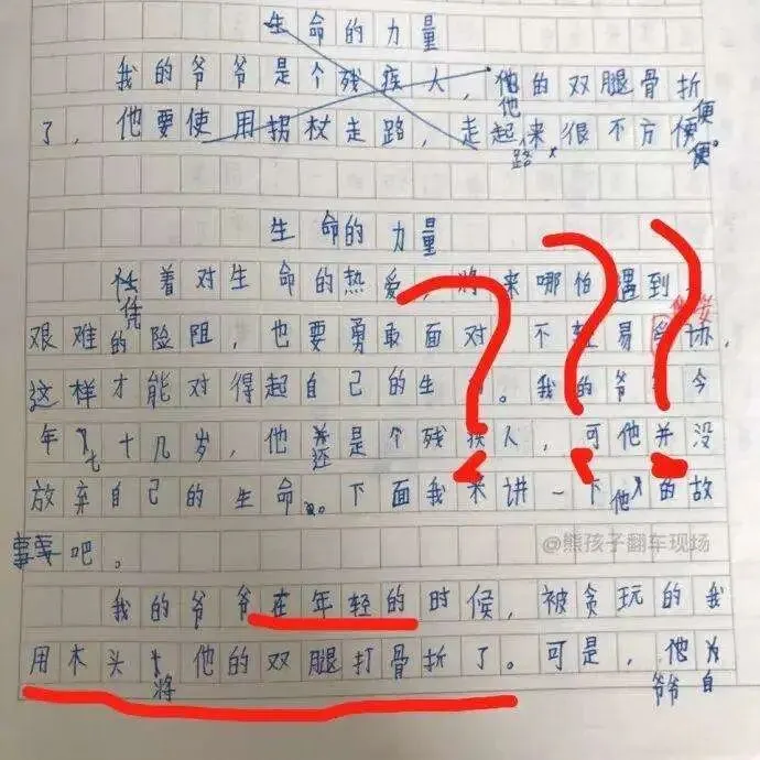 小学生0分试卷遭曝光,给我头笑掉了哈哈哈哈哈哈哈哈 第8张