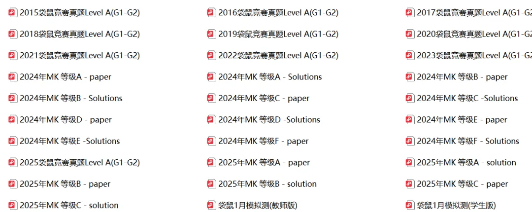 袋鼠数学竞赛历年真题与模拟题,备考必刷! 第1张