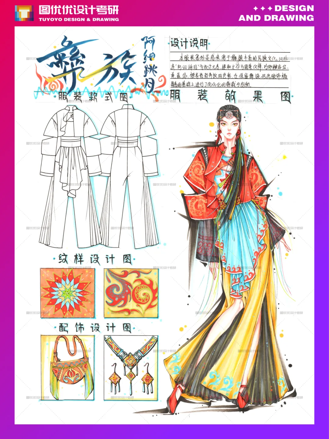 【图优优·真题解析】不容错过!2026年南开大学服装设计手绘超详细解析,为你点亮指路明灯,不容错过! 第54张
