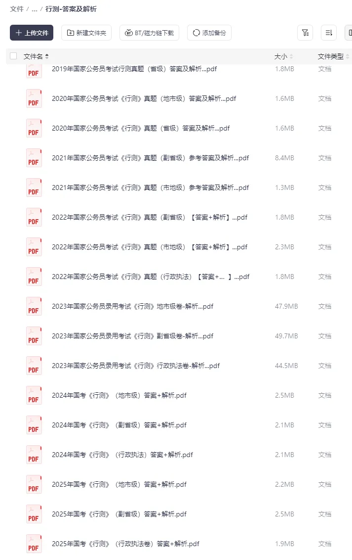26国考省考(申论+行测)真题试卷及参考答案电子版合集 第2张