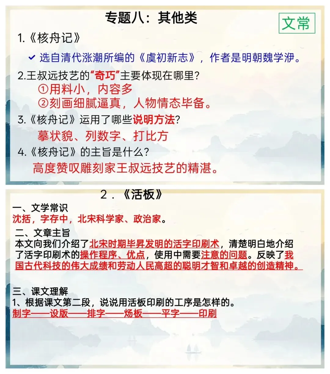中考文言文分类复习专题,很详细! 第14张