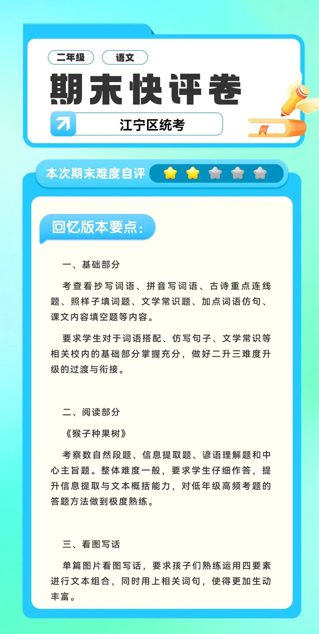 期末考试 | 最新!南京小学期末考真题出炉!鼓楼、建邺、江宁,浦口……解析来啦! 第15张 期末考试 | 最新!南京小学期末考真题出炉!鼓楼、建邺、江宁,浦口……解析来啦! 第15张