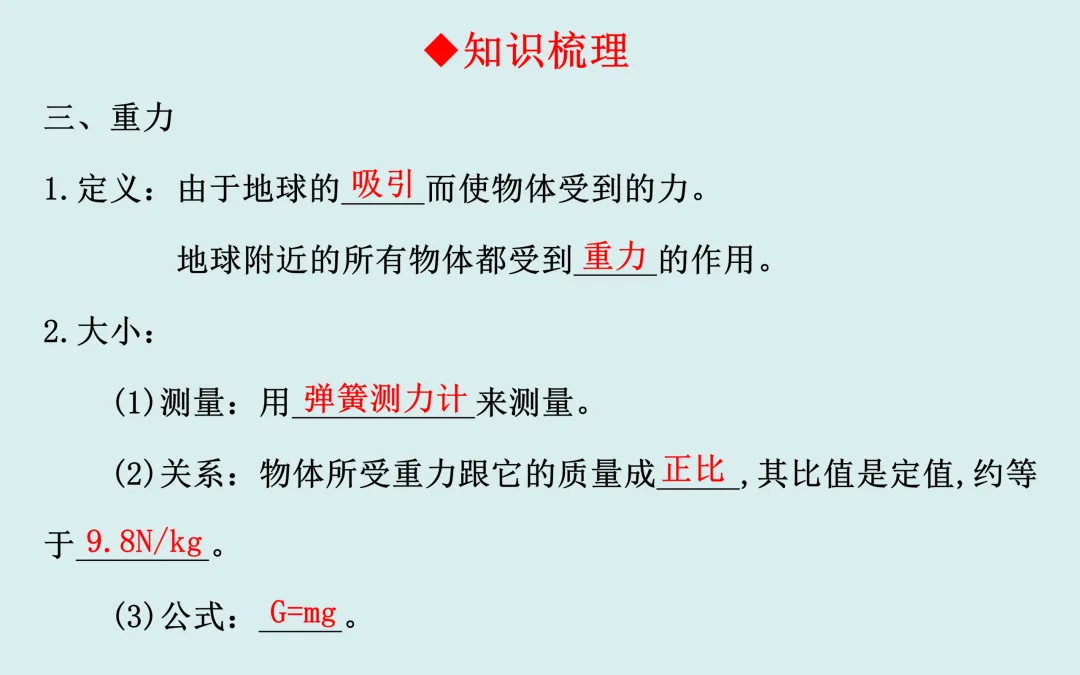 中考复习——第七章《力》课件分享 第6张