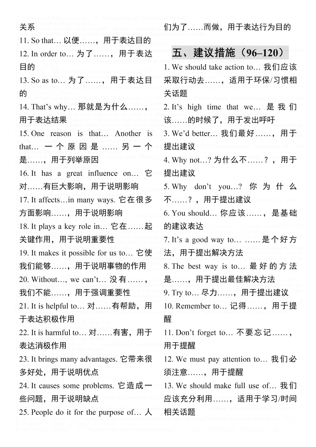 中考必背:2026中考英语写作150个短语和句型,尖子生早已烂熟于心 第4张