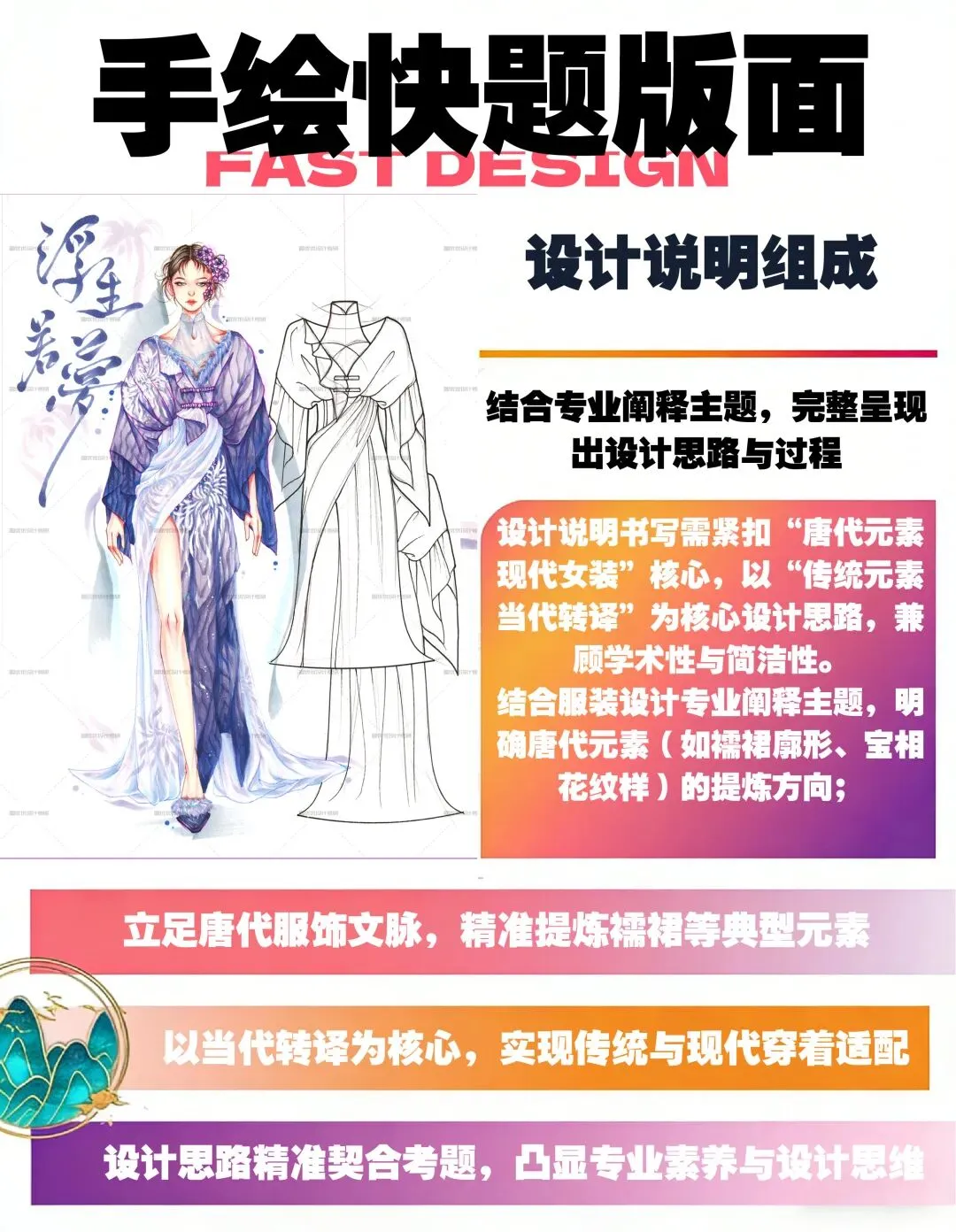 【图优优·真题解析】不容错过!2026年天津工业大学服装设计手绘超详细解析,为你点亮指路明灯,不容错过! 第36张
