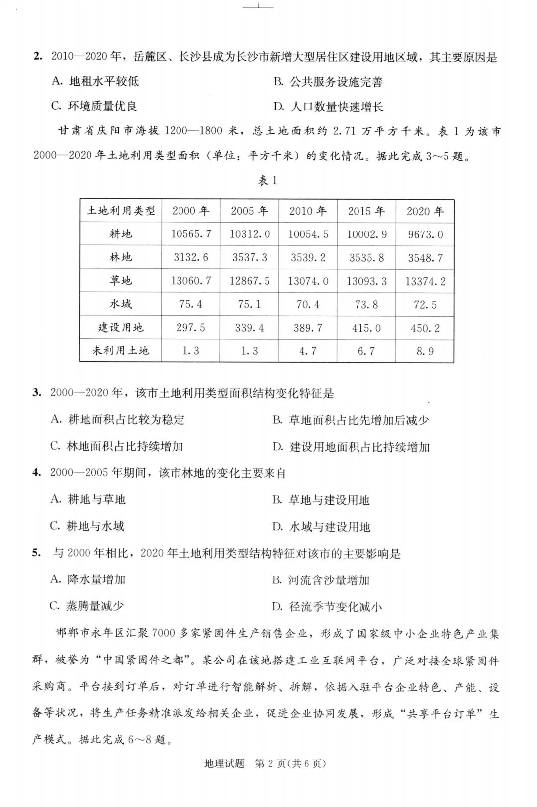 九思专题|2026届成都一诊地理试卷分析-第4张图片-四季读书网 九思专题|2026届成都一诊地理试卷分析-第4张图片-四季读书网
