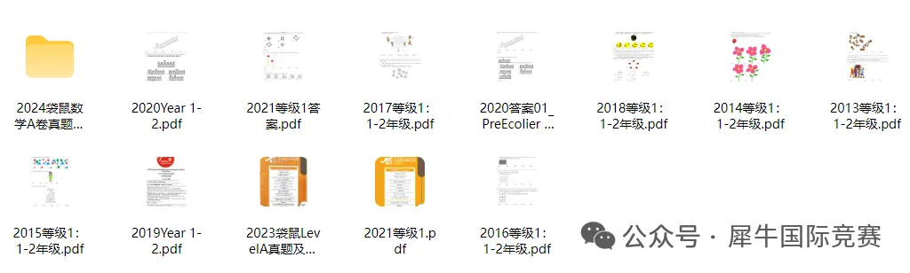 MathKangaroo袋鼠数学竞赛真题,高清完整版! 第2张 MathKangaroo袋鼠数学竞赛真题,高清完整版! 第2张