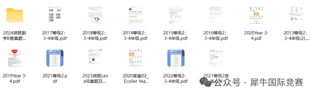 MathKangaroo袋鼠数学竞赛真题,高清完整版! 第3张 MathKangaroo袋鼠数学竞赛真题,高清完整版! 第3张