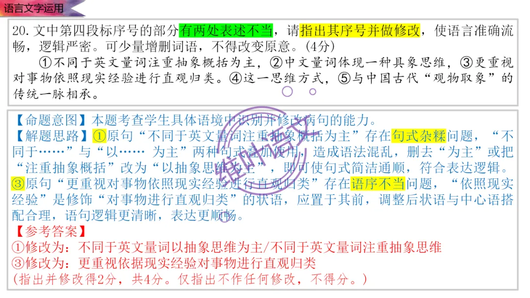 模考讲评 | 2026 年深圳市高三年级第一次调研考试语文讲评,内附高分作文 第100张