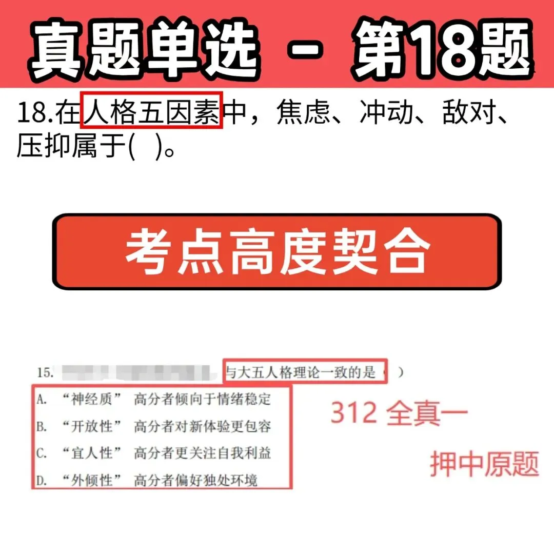 26心理学考研312学硕统考 | 最全真题+答案解析 第15张