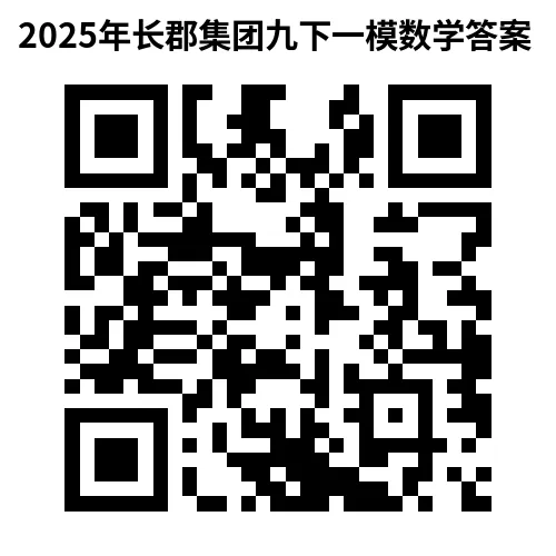 2025年长郡集团九下一模数学试卷与答案 第10张
