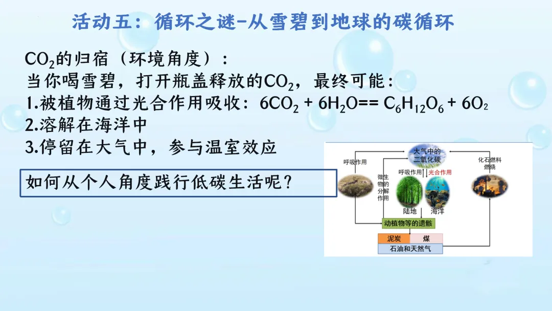 F619 备战中考2026 优质课资源包 初中化学 第六单元 碳和碳的氧化物《专题复习---揭秘“快乐水”的化学密码》课件PPT+教学设计Word 第9张