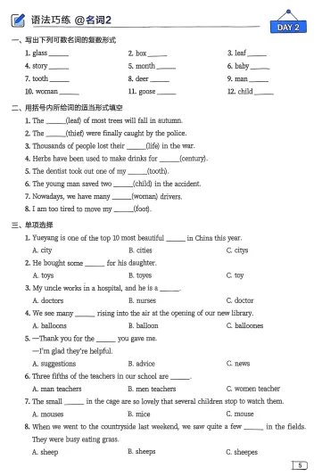 2026版《中考语法120张小纸条》语法册+答案册 文末附获取方式 第13张